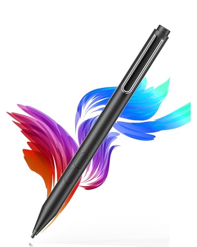 Uogic Pen for Microsoft Surface, 90-Day Battery Life, Smooth Writing, Palm Rejection, 1024 Levels Pressure, Flex & Soft HB Nib, for Surface (Pro, Studio, Book, Laptop, Go) - color: Black