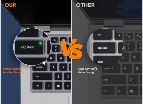 Keyboard Cover Skin for Dell Latitude 3440 3450 5420 5430 5431 5440 5450 14, Latitude 7440 7450 7430 7420 7410 9420 9430 14, Latitude 16" 7650 7640, Latitude 9510 9520 7520 2025-2022 Laptop,Black - color: Black