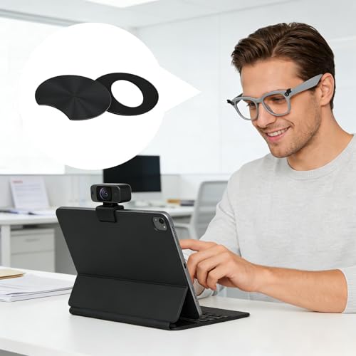 Camera Privacy Cover - 3 Piece Smart Anti Spy Lens Protector, Sliding Webcam Blocker for Phone Glasses Devices | Security Shield for Meetings Travel Driving Business Office Use
