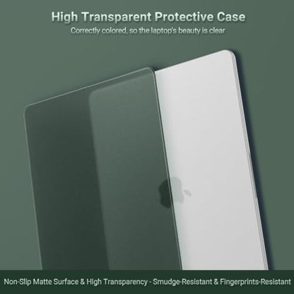 MOSISO Compatible with MacBook Neo Case 13 inch 2026 A3404 A18 Pro Chip | 4 in 1 Kit Ultra-Thin Exact-Fit Scratches&Fingerprints Resistant Protective Hard Shell Matte Case Cover, Emerald Green - color: Emerald Green