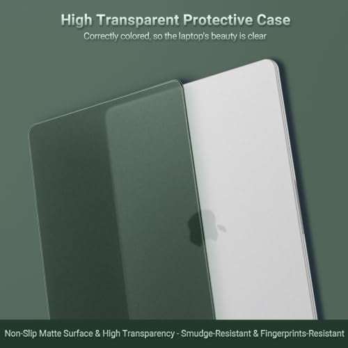 MOSISO Compatible with MacBook Neo Case 13 inch 2026 Release Model A3404 | Seamlessly Closes & Fingerprint-Resistant Protective Hard Shell Cover, Great for Work Travel Study Daily Use, Emerald Green - color: Emerald Green