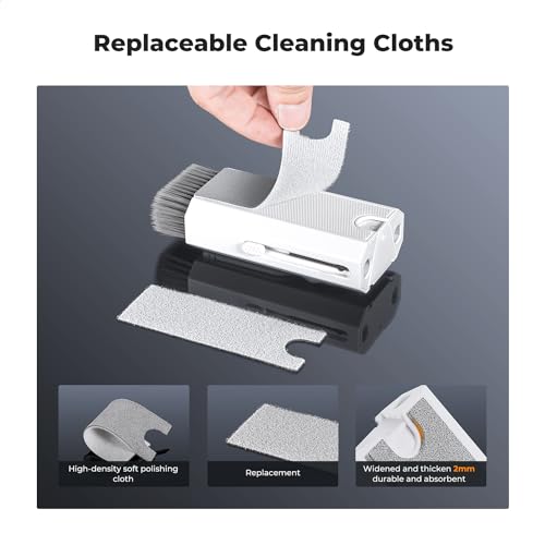 K&F CONCEPT 8-in-1 Electronic Cleaning Kit for Keyboard Laptop Cleaner | Multifunctional Electronic Device Cleaning Tool, Easy to Clean and Remove Dirt，Multi-Device Compatible