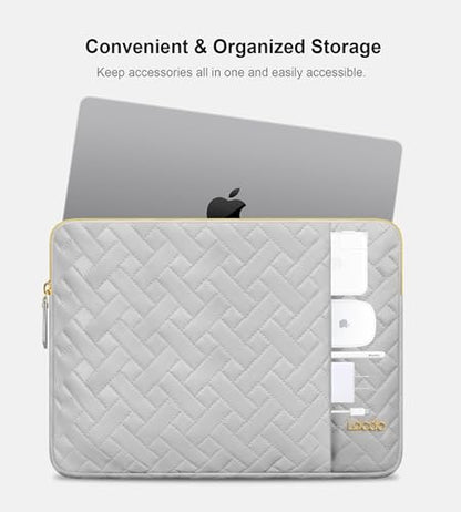 Lacdo 13 inch Laptop Sleeve Case for 13 inch New MacBook Air M5 A3449 (2026), M4 A3240 2025, M3 A3113, M2 A2681, M1 A2337, 13" MacBook Neo A18 Pro A3404 (2026), iPad Air/Pro 13 M5 Computer Bag, Gray - color: Gray, size: New MacBook Air/Neo/Pro 13 Inch