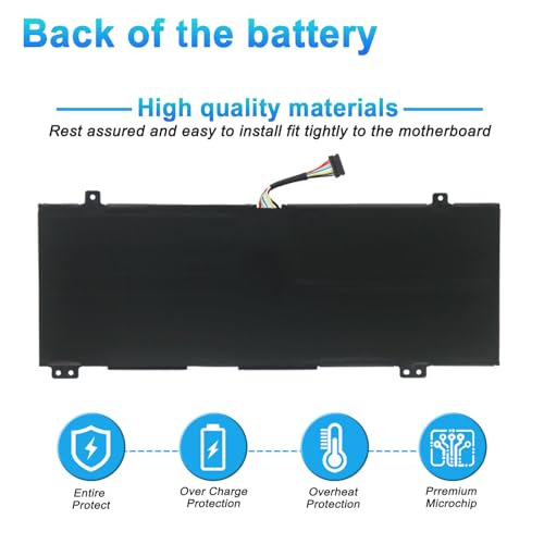 L18C4PF3 L18M4PF3 Laptop Battery for Lenovo IdeaPad Flex-14API Series | Replacement for Lenovo IdeaPad Flex-14IML Flex-14IWL C340-14API C340-14IWL S540-14API S540-14IML, L18M4PF4 5B10T09081 - size: 9.54*3.86*0.22inch L18C4PF3