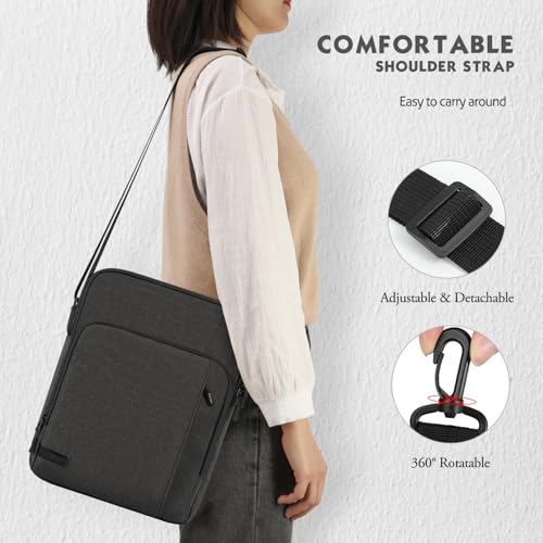 MoKo 13.3-14 Inch Laptop Sleeve Bag Carrying Case with Accessory Pocket | Fits MacBook Pro 14-inch M3/M2, MacBook Pro 13-inch M2/M1, MacBook Air 13.6-inch M2 and Surface Pro 9/8, Black & Gray - color: Black & Gray, size: 13.3-14 Inch