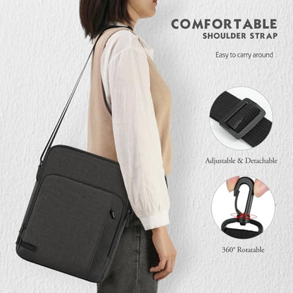 MoKo 13.3-14 Inch Laptop Sleeve Bag Carrying Case with Accessory Pocket | Fits MacBook Pro 14-inch M3/M2, MacBook Pro 13-inch M2/M1, MacBook Air 13.6-inch M2 and Surface Pro 9/8, Black & Gray - color: Black & Gray, size: 13.3-14 Inch