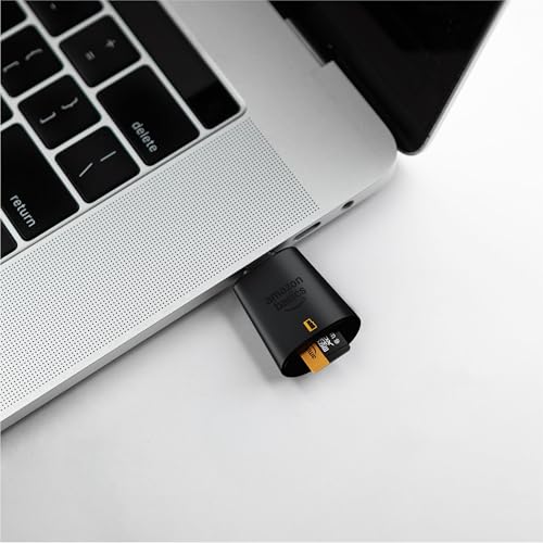 Amazon Basics Micro SD Card Reader USB-C 3.0, High Speed Data Transfer up to 200MB/s, Compatible with Smartphones, Tablets, Laptops - size: USB-C