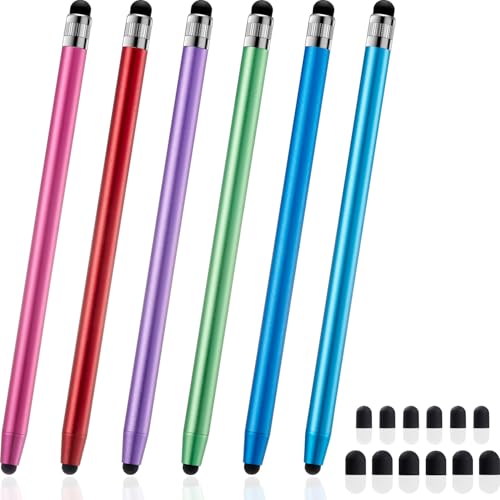 ChaoQ Stylus Pen for Touchscreen, 6pcs High Sensitivity and Precision Stylus Pen for iPad iPhone Android and All Touch Screens - color: 6 Mix Color