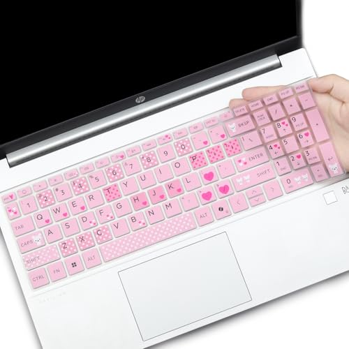 Keyboard Cover for 2026 2025 2024 HP 15.6 inch Laptop 15-fc 15-fd Series, HP 15z-fc000 15t-fd000 15-fd0123dx 15-fd0127dx 15-fc0245dx 15-fc0025dx 15-fd0023dx 15-fd0005dx 15t-fd100 fd0083wm fc0093dx - color: Lovly