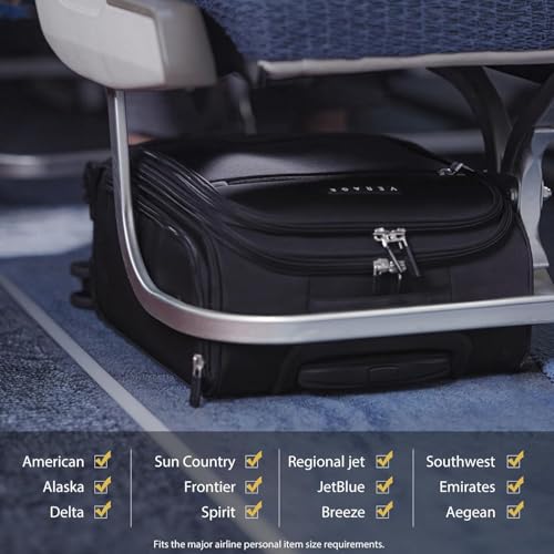 Verage Underseat Carry On Luggage with Wheels, 14.5-Inch Spinner Small Suitcase, Softside Lightweight Travel Bag for Men and Women, Airplane Carry On Bag, Nautical Blue - color: Retro blue, size: Basic Underseat