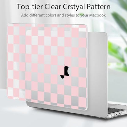 Tuiklol for MacBook Air 13 inch Case M5 2026 M4 2025 M3 2024 M2 2022 Release Model A3449 A3240 A3113 A2681,Plastic Hard Shell Cover for MacBook Air 13.6 with Touch ID, Grid - color: Grid