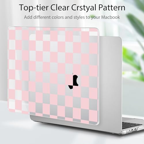 Tuiklol for MacBook Air 13 inch Case M5 2026 M4 2025 M3 2024 M2 2022 Release Model A3449 A3240 A3113 A2681,Plastic Hard Shell Cover for MacBook Air 13.6 with Touch ID, Grid - color: Grid