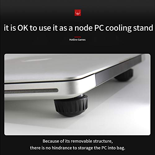 HOTLINEGAMES H2 Keyboard Stand Ergonomic Keyboard Riser Laptop Stand Notebook Stand Keyboard Holder Laptop Cooler Laptop Cooling pad (Black) - color: Black