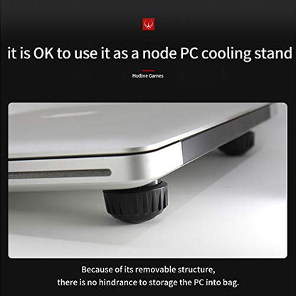 HOTLINEGAMES H2 Keyboard Stand Ergonomic Keyboard Riser Laptop Stand Notebook Stand Keyboard Holder Laptop Cooler Laptop Cooling pad (Black) - color: Black