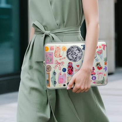 Laptop 13 inch Sleeve Case for MacBook Air 13-13.6 inch, Laptop Bag Cover for MacBook Pro 13" 14 inch, Shockproof Briefcase Travel Carrying Sleeve for 14" Chromebook, HP, Dell I Funny Sticker - color: Funny Stickers