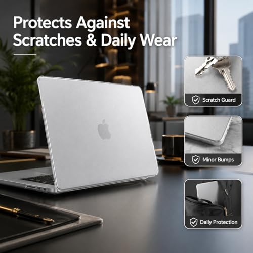 IMMOENUC Protective Case Set Compatible with 2026 MacBook Neo 13 Inch, Frosted Translucent Matte Hard Shell Cover with Keyboard Cover and Trackpad Film