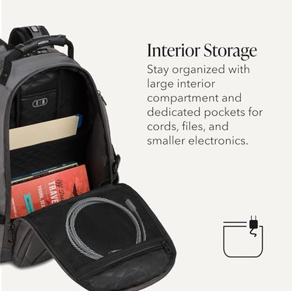 SWISSGEAR 1900 ScanSmart Laptop Backpack, Fits Most 17-Inch Laptops, TSA-Friendly Lay-Flat Design, RFID Protection, and Tablet Pocket, Black, 31L, 18.5-Inch - color: Sting Grey Ballistic