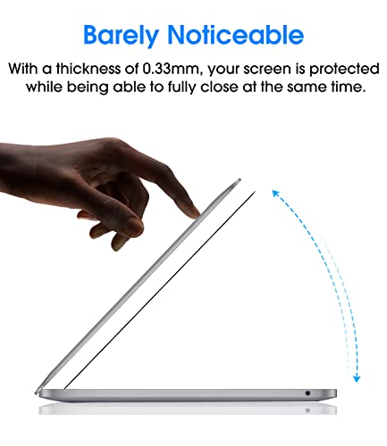 amFilm Designed for MacBook Pro 13 Inch(2016-2022, M1/M2) /MacBook Air 13 Inch(2018-2021, M1) Tempered Glass Screen Protector [Zero Bubbles][9H Hardness][ Anti-Scratch][ Anti-fingerprint] | Scratch Protection, Easy to Instllation & Bubble Free, HD Clear,