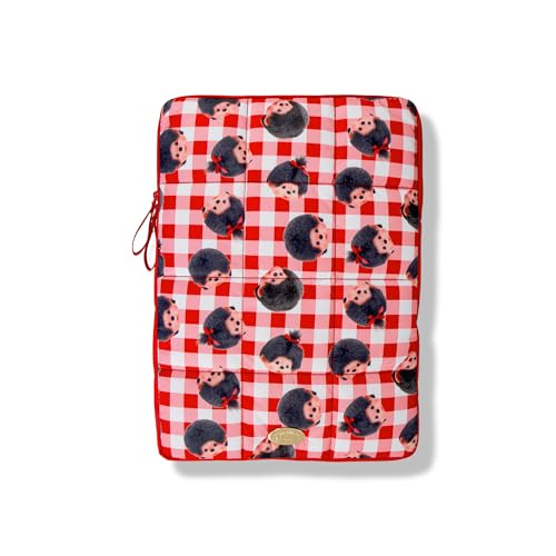 Sonix | Puffy Laptop Sleeve | 15-16 Inch, Quilted Pillow Puffer Laptop Carrying Case, Computer Sleeve | Monchhichi Check - color: Monchhichi Check