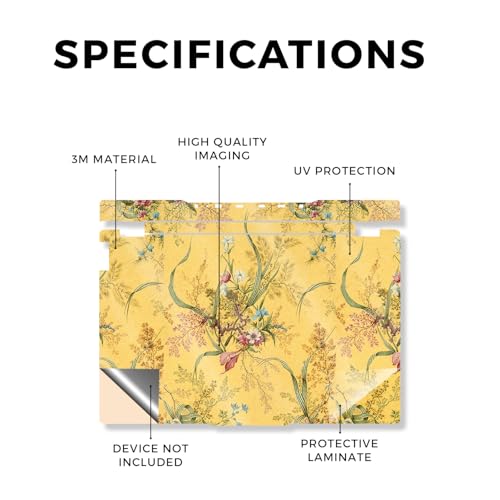 Glossy Glitter Laptop Skin Compatible with Lenovo Legion 5 Gaming Laptop (15IRX9) 2024 - Yellow Marble End - Premium 3M Vinyl Protective Wrap Decal Cover - Easy to Apply | Crafted in the USA - color: Yellow Marble End, size: Legion 5 Gaming (15IRX9) 2024