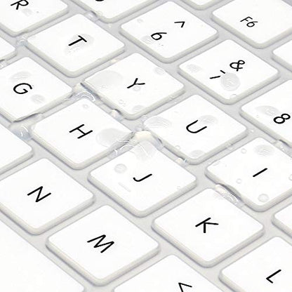 ProElife Ultra Thin Silicone Keyboard Protector Cover Skin for Apple Magic Keyboard & Magic Keyboard 2 (U.S Version, Model: MLA22L/A-A1644, Without Numeric Keypad) (White) - color: White