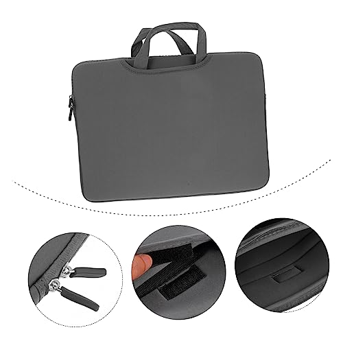 Holibanna Laptop Carrying Tote Bag Portable Handheld Laptop Storage Case Double Zippers Scratch-resistant High-density for Business Travel and Daily Use