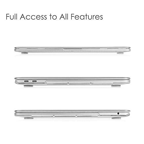 Fintie Hard Shell Case for MacBook Pro 13 Inch, Crystal Clear | A2338(M2 M1) A2251 A2289 A2159 A1989 A1706 A1708 (2016-2023) with/Without Touch Bar, Snap-On Cover, Lightweight - color: Crystal Clear, size: Pro 13 Inch