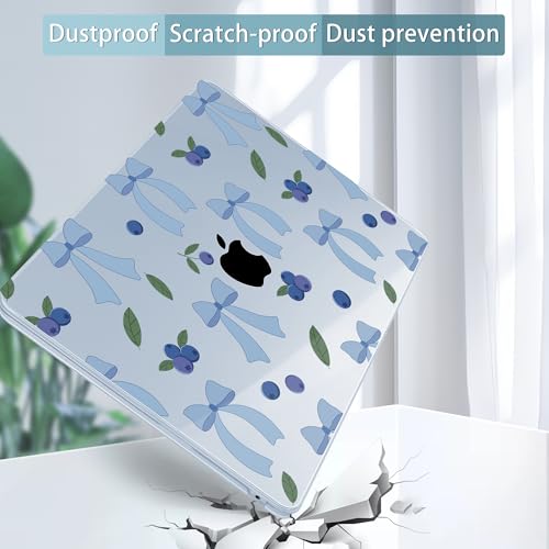 Tuiklol for MacBook Air 13 inch Case M5 2026 M4 2025 M3 2024 M2 2022 Release Model A3449 A3240 A3113 A2681,Plastic Hard Shell Cover for MacBook Air 13.6 with Touch ID, Blue-Berries - color: Blue-berries