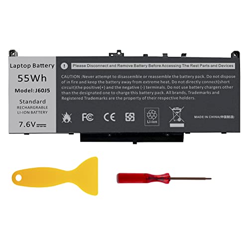 TREE.NB J60J5 E7470 E7270 Battery Compatible with Dell Latitude E7470 E7270 7470 7270 Laptop, Type 0MC34Y MC34Y R1V85 242WD GG4FM WYWJ2 1W2Y2 PDNM2 451-BBSX 451-BBSY - size: 10.64x3.43x0.24inch J60J5