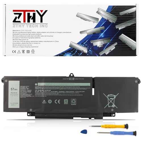 57Wh 66DWX WW8N8 Battery for Dell Latitude 7340 7350 7440 7450 7640 7650 | P126F P126F001 P175G P175G001 P176G001 P178G P179G 86D0Y 0HYH8 0CTJJ6 047T0 FH97R 76KVG 599M7 Laptop Battery 11.4V 3-Cell - size: 10.43*3.19*0.24inch WW8N8