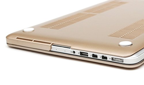 UESWILL Luxury Gold Hard Case Shell Compatible with (Late 2012 to Early 2015 Version) MacBook Pro 13 Inch with Retina Display (No CD-ROM, No Touch Bar), Model A1502 / A1425, Gold - color: Gold, size: MacBook Pro 13" Retina A1502/A1425