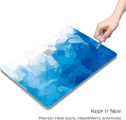 Ultra Thin Protective Cover Skin Decal Sticker for 2023 Microsoft Surface Laptop Studio 2, Easy Apply, Anti-Scratch, Residue Free Vinyl Skin [Blue Paint] - color: Blue Paint, size: Surface Laptop Studio 2