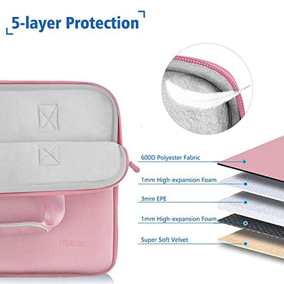 Hseok Laptop Sleeve 13 inch Case with Small Case, Compatible with MacBook Neo 13, MacBook Air Pro 13 M5/M4/M3/M2/M1, iPad Pro Air 12.9 13, XPS 13 and More, Neoprene Computer Handbag, P01K01 - color: P01k01, size: 13"