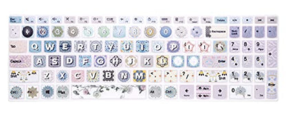 Silicone Keyboard Cover for Lenovo 2020 2021 ideaPad 5 15, ideaPad Flex 5 15IIL05, ideaPad Slim 7 15, Yoga Slim 7 15, Yoga 7i 15.6, ThinkBook 15p, ThinkBook 15 Gen 2 Series Laptop (Bohemia) - color: Bohemia