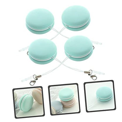 Amosfun 12pcs Macaron Shape Screen Lens Cleaning for Glasses Phone Eyewear Stain Fingerprints Reusable - color: Light Greenx3pcs, size: 3.5X3.5X1.6CMx3pcs