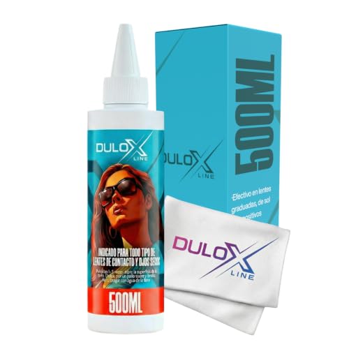 Glasses Cleaner Spray Refill – 16.9 OZ (500ml) Lens Cleaner Refill + Premium Microfiber Cloth 7 x 7 in (18 x 18 cm) | Eyeglass Cleaner Refill for Glasses, Camera Lens, Monitor & Screen Cleaner - color: Blue
