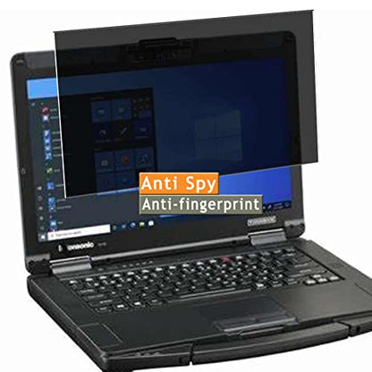 Privacy Screen Protector, compatible with Panasonic Toughbook FZ-55 MK2 rugged laptop 14In Anti Spy Film Protectors Sticker [ Not Tempered Glass ], Black
