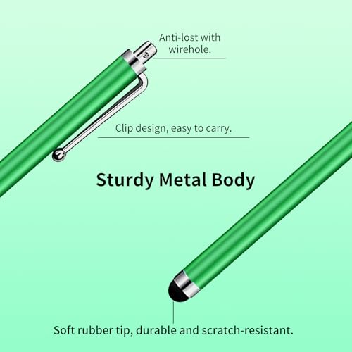 20 Pack Stylus Pen,Stylus Pen for Touchscreen,Universal Stylus | High Precision Sensitivity for Everyday Writing/Drawing, Compatible with Touch Screens,10 Colors - color: 20-Pack