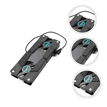 2pcs Heat Sink Quiet Laptop Cooler Notebook Cooler Laptop Air Lap Cooling Pad Fan Foldable Stand