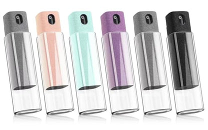 6 Pack Screen Cleaner 3-in-1 Touchscreen Mist Cleaner Spray and Microfiber Cloth Built-in Cleaning Solution Portable Reusable Fingerprint-Proof Spray Bottle for Phone Laptop iPad TV Monitor Car Screen | 3-In-1 Integrated Design, Abs Protective Shell, Wash