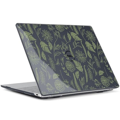 Batianda Sage Botanical Case for Dell XPS 13 Laptop 2024 2025 | Fits Model 9340/9345/9350 13.4" Display, Lightweight Slim Hard Shell Protection for Students and Nature Lovers - color: Plant branches