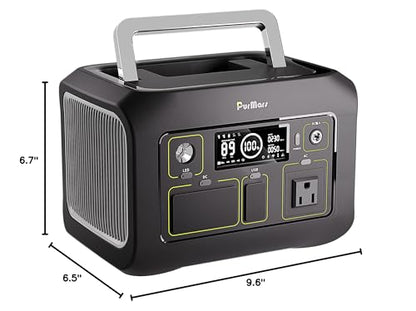 300W Portable Power Station (Peak 500W),LiFePO4 Solar Generator | 288Wh (90,000mAh)Portable Power Bank,110V Pure Sine Wave AC Outlet,Lifepo4 Battery,RV,Outdoor Camping,Traveling,Emergencies