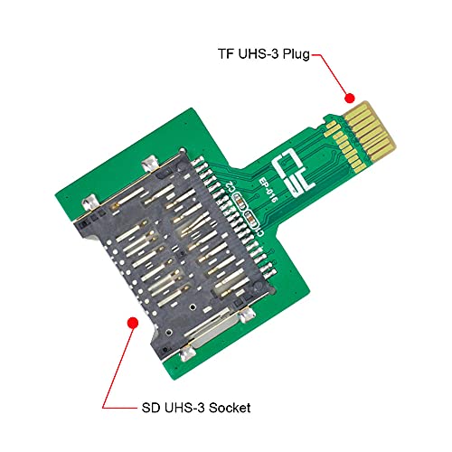 xiwai TF Micro SD Male Extender to SD Card Female Extension Adapter PCBA SD/SDHC/SDXC UHS-III UHS-3 UHS-2 - style: TF-SD UHS-3
