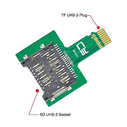xiwai TF Micro SD Male Extender to SD Card Female Extension Adapter PCBA SD/SDHC/SDXC UHS-III UHS-3 UHS-2 - style: TF-SD UHS-3