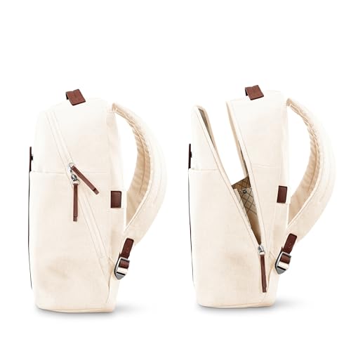 Samsonite Virtuosa Carry-On Travel Backpack with Padded Laptop Sleeve, Off White - color: Off-white