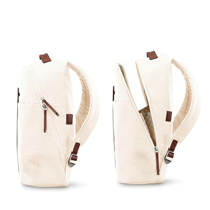 Samsonite Virtuosa Carry-On Travel Backpack with Padded Laptop Sleeve, Off White - color: Off-white