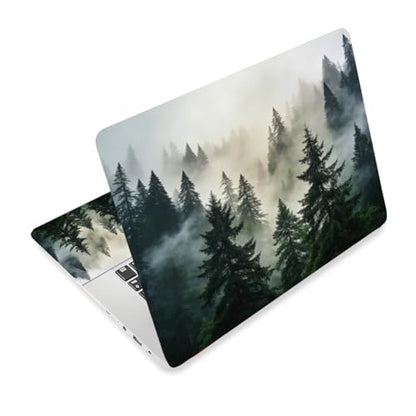 3Pcs Forest Laptop Skin Sticker Blue Scenery Universal Removable Vinyl Stickers Fits for 12.1 13 14 15.6 16 Inch Waterproof Notebook Decal Cover Gift - color: Dark Blue