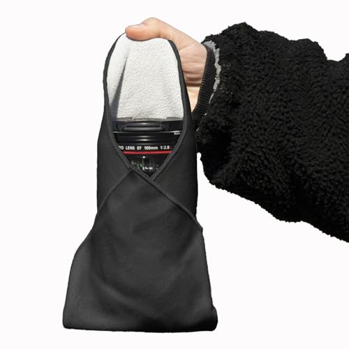 Camera Protective Wrap, Lens Protector, Magic Self-Adhesive Cloth for DSLR/Camera Lens/Phone/Accessories, 17.7''*17.7'' - color: Black, size: 17.7''*17.7''