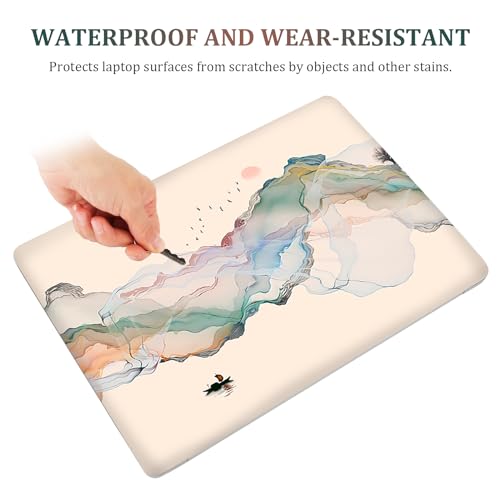Laptop Notebook Skin Sticker Cover Decal, 12 13 13.3 14 15 15.4 15.6 inch Laptop Vinyl Skin Sticker Cover Art Protector Decal Universal, Ink Mountain - color: Ink Mountain