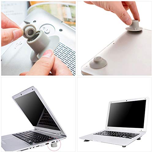 8 Pcs Small Notebook Laptop Cooling Pads Skidproof Pad Cooler Stand 8 (4pcs Large + 4pcs Small)